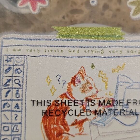 New Casetify Iphone 14 Standard Size Case Cat Computer Stars Little Trying - Picture 3 of 6